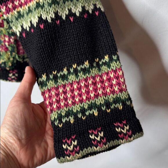 Tiara Vintage Holiday Cardigan Sweater. Size Small Petite. - Picture 4 of 8